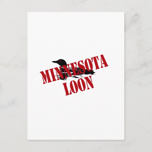Carte Postale Loon du Minnesota (Devant)