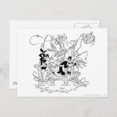 Carte Postale LOONEY TUNES™ A PARTIS Fishing (Devant / Derrière)