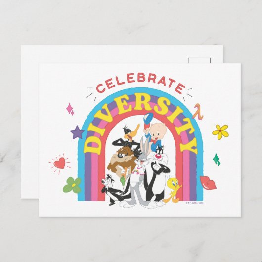 Carte Postale LOONEY TUNES™ - Célébration de la fierté de la div (Devant / Derrière)
