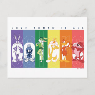 Carte Postale LOONEY TUNES™ - L'Amour Vient Dans Toutes Les Coul