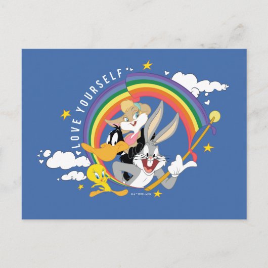 Carte Postale LOONEY TUNES™ - Love Yourself Pride Badge (Devant)