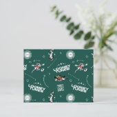 Carte Postale LOONEY TUNES™ Soccer Playbook Pattern (Debout devant)