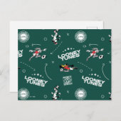 Carte Postale LOONEY TUNES™ Soccer Playbook Pattern (Devant / Derrière)