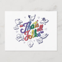 LOONEY TUNES™ - That's All Folks ! Pride Badge