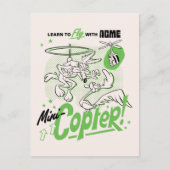 Carte Postale LOONEY TUNES™ | WILE E. COYOTE™ Acme Mini-Hélicopt (Devant)