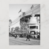 Carte Postale Loop the Loop Ride, avenue Surf, île Coney 1903 (Devant)