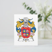 Carte Postale Lopes Family Crest (Debout devant)