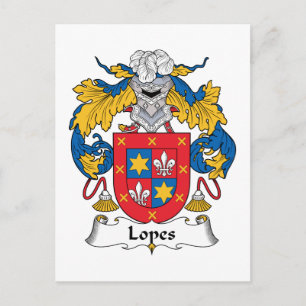Carte Postale Lopes Family Crest