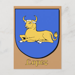 Carte postale Lopez Family Shield
