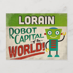 Carte Postale Lorain Ohio Robot - Funny Vintage