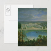 Carte Postale L'Orangerie et le Château de Versailles, 1696 (Devant / Derrière)