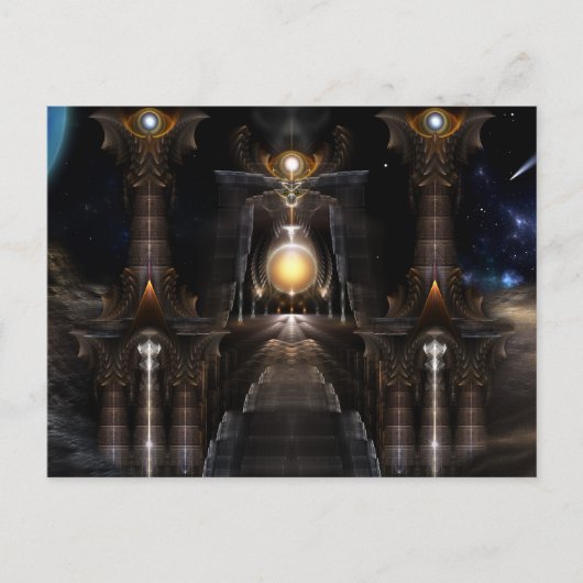 Carte Postale L'Orbe De L'Art Fractal Acrellis (Devant)