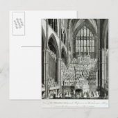 Carte Postale L'Orchestre et les Interprètes à Westminster (Devant / Derrière)