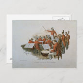 Carte Postale L'Orchestre Johann Strauss à un Court Ball (Devant / Derrière)