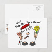 Carte Postale Lord Aidez-moi Je suis infirmière (Devant / Derrière)