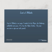 Carte Postale Lord d'Atlantis (Dos)