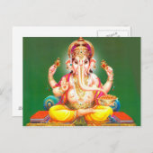 Carte postale Lord Ganesha (Devant / Derrière)