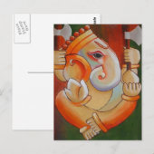 Carte postale Lord Ganesha (Devant / Derrière)