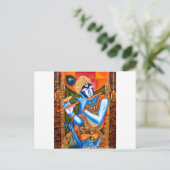 CARTE POSTALE LORD KRISHNA INDIEN ABSTRAIT (Debout devant)
