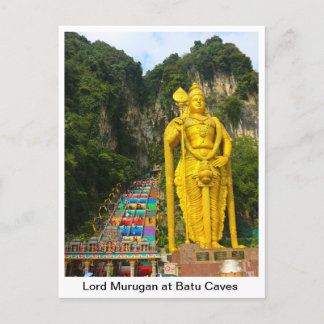 Carte Postale Lord Murugan à Batu Caves 2 & escaliers