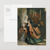 Carte Postale Lord Nithsdale, évasion de la tour (Devant / Derrière)