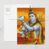 Carte Postale Lord Shiva (série de déités hindoues) (Devant / Derrière)