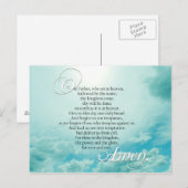 Carte Postale Lords Prayer Christian Spiritual (Devant / Derrière)