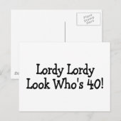 Carte Postale Lordy Lordy Look Dont 40 Noirs (Devant / Derrière)
