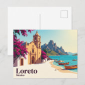 Carte Postale Loreto Mexique (Devant / Derrière)