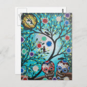 Carte Postale Lori Everett_ Jour Du Dead_Mexican_Skulls_DOD (Devant / Derrière)