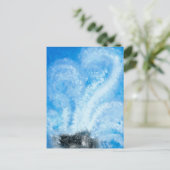 Carte Postale Lorsque les vagues de l'océan s'écrasent sur la co (Debout devant)