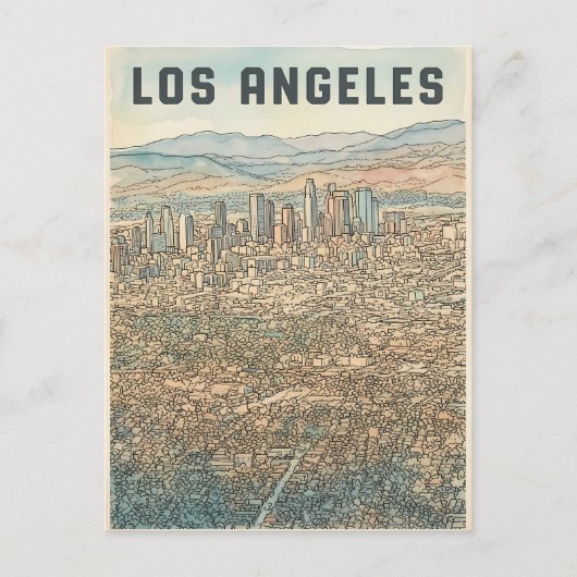 Carte Postale Los Angeles (Devant)