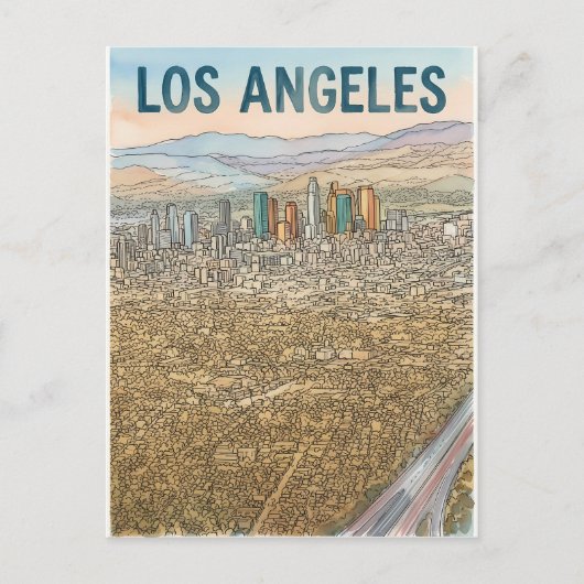 Carte Postale Los Angeles (Devant)