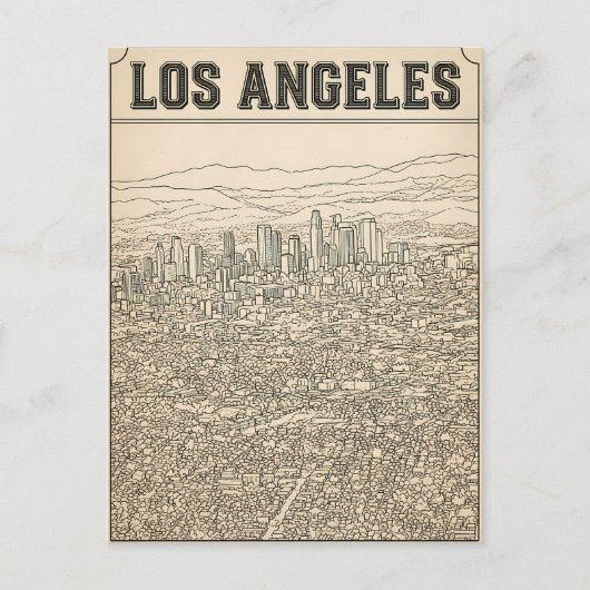 Carte Postale Los Angeles (Devant)