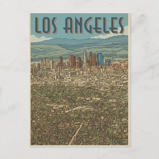Carte Postale Los Angeles (Devant)