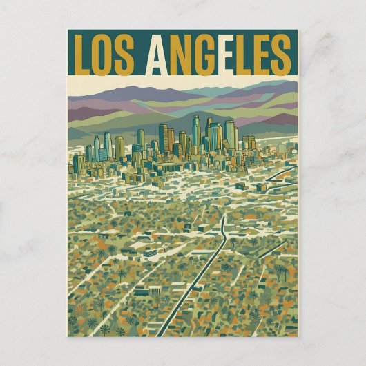 Carte Postale Los Angeles (Devant)