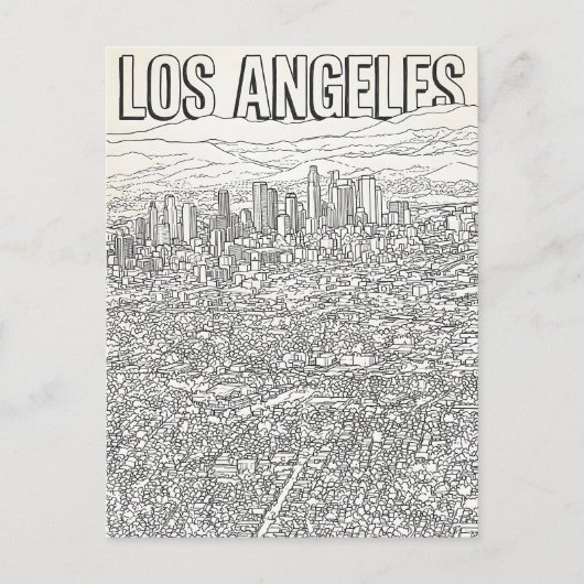 Carte Postale Los Angeles (Devant)