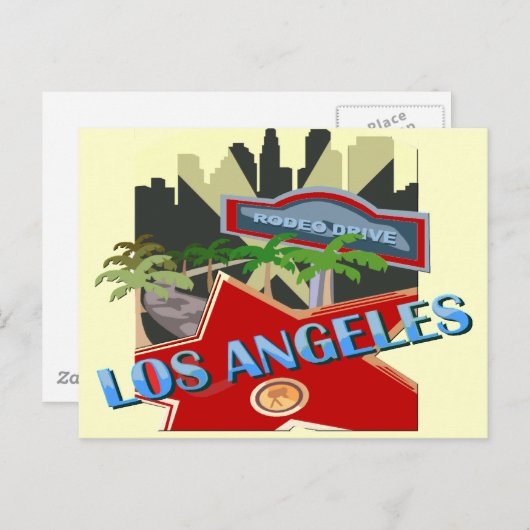 Carte Postale Los Angeles (Devant / Derrière)