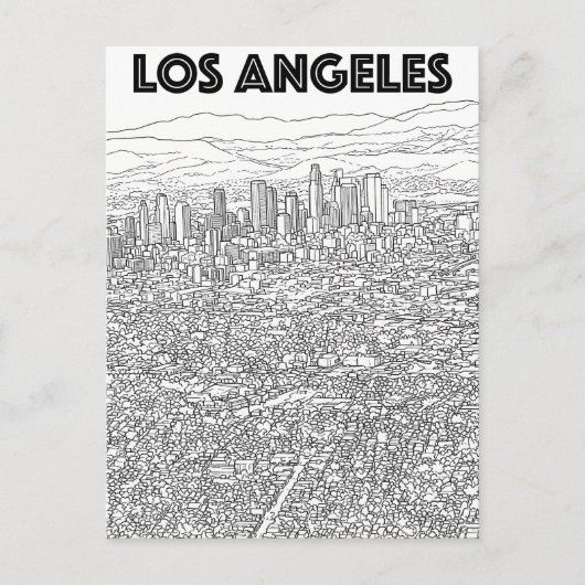 Carte Postale Los Angeles (Devant)