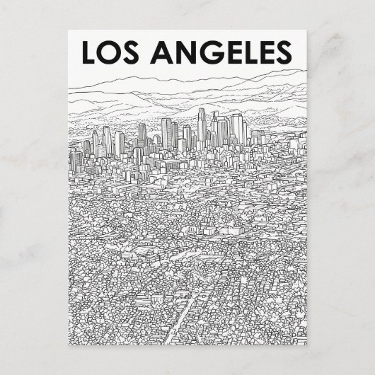 Carte Postale Los Angeles (Devant)