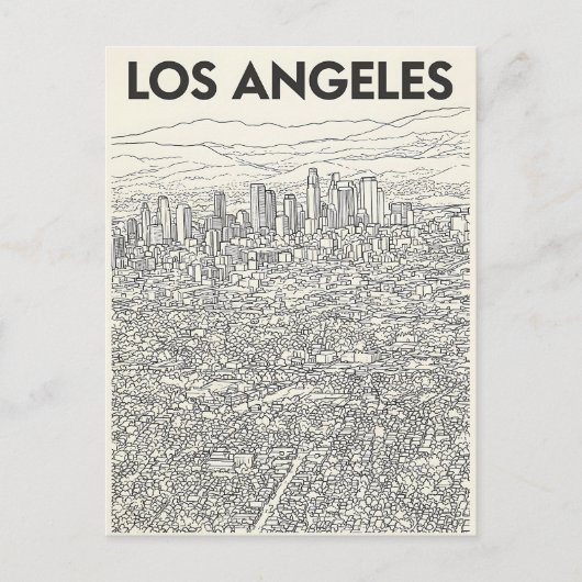 Carte Postale Los Angeles (Devant)