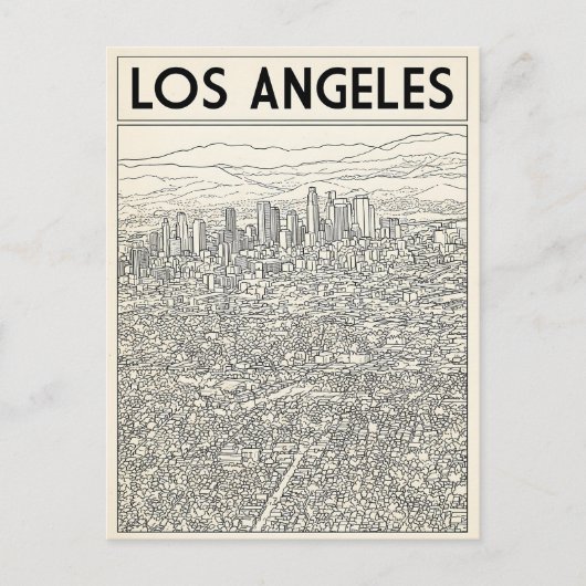 Carte Postale Los Angeles (Devant)