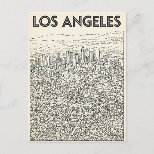 Carte Postale Los Angeles (Devant)
