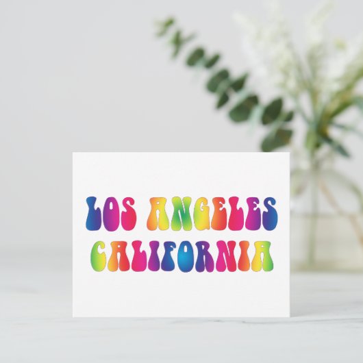 Carte Postale Los Angeles CA 60s Cravate-Dye (Debout devant)