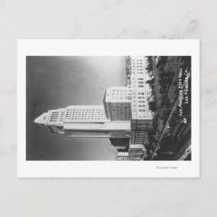 Carte Postale Los Angeles, CA City Hall et Town View