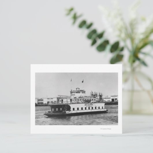 Carte Postale Los Angeles, CA Ferry Islander près de Harbour (Debout devant)