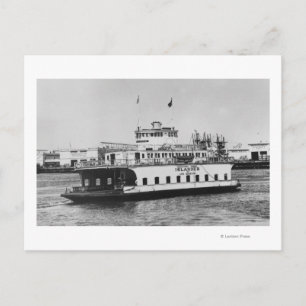 Carte Postale Los Angeles, CA Ferry Islander près de Harbour