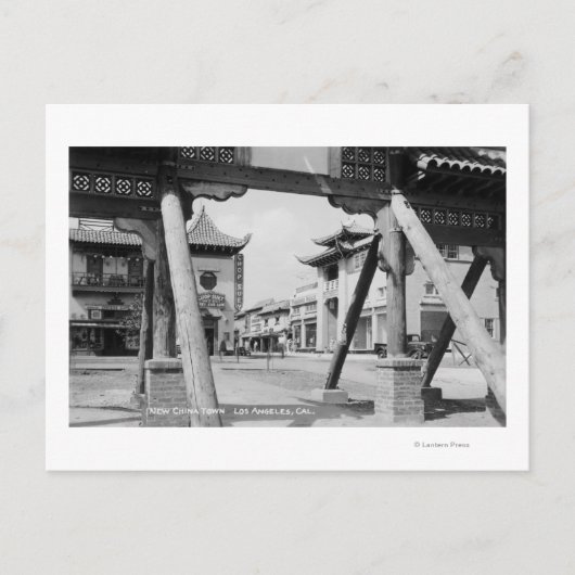 Carte Postale Los Angeles, CA New Chinatown Street Scene (Devant)