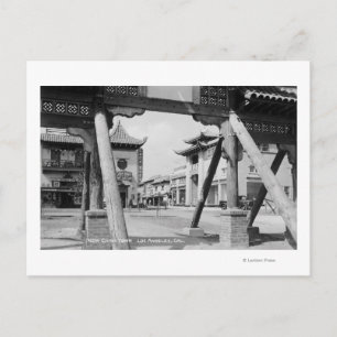 Carte Postale Los Angeles, CA New Chinatown Street Scene