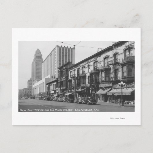 Carte Postale Los Angeles, CA Poste et Old Main (Devant)